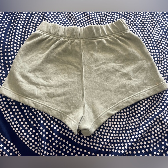 GUC North Face Half Dome Sage Fleece Shorts with pockets Women Size Small - Picture 3 of 11